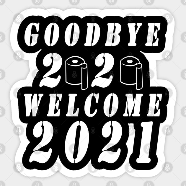 Goodbye 2020 welcome new year 2021 Sticker by Alpha-store